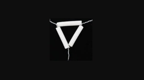 pipe clay wire triangle