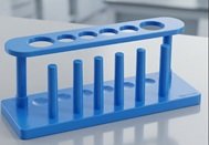 Test Tube Stand Plastic, 6 Holes with 6 Drying Pegs – MAS 1066